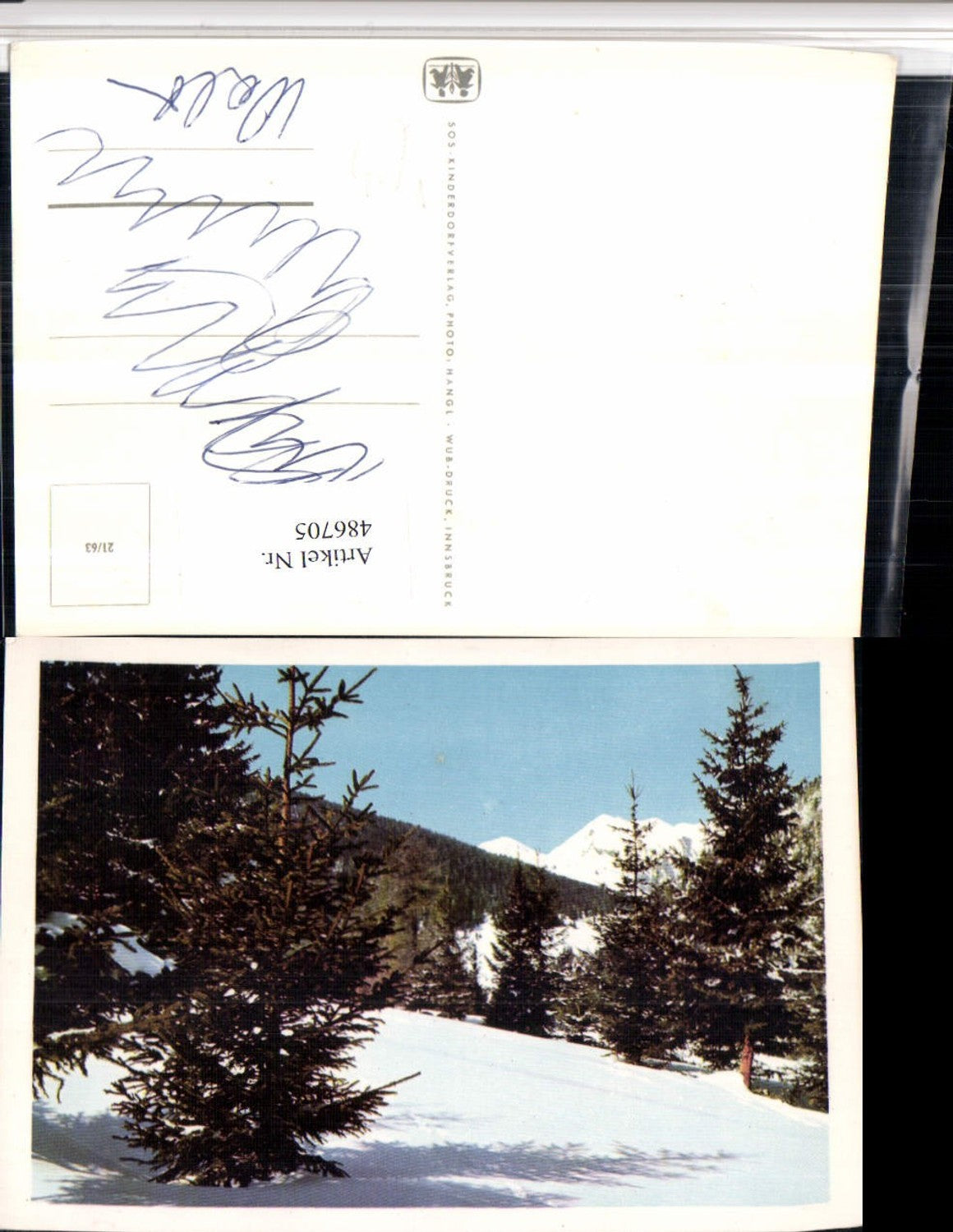 486705, SOS Children's Village 21/63 Winter landscape forest mountain scenery