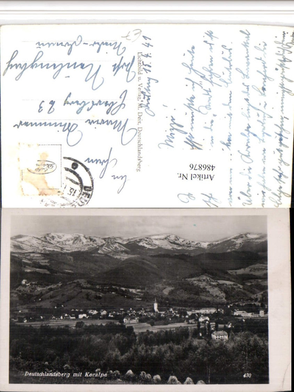 Alte Ansichtskarte – Old Postcard