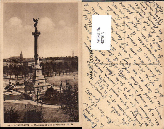 487013,Statue Bordeaux Monument des Girondins