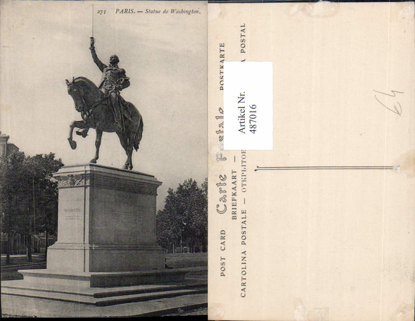 487016,Paris Statue de Washington