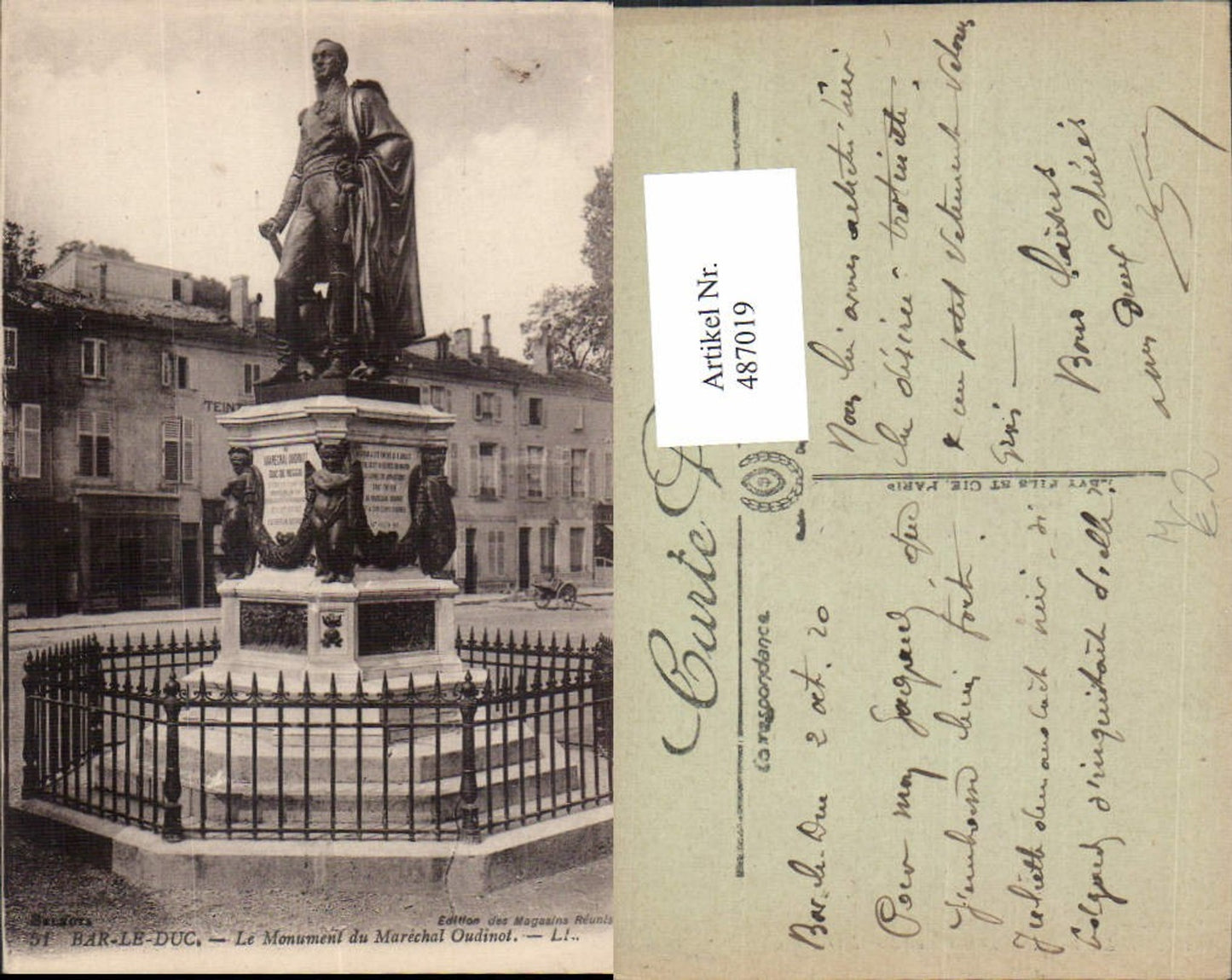 487019,Statue Bar-Le-Duc Le Monument du Marechal Oudinot