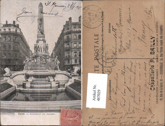 487029,Statue Lyon Monument de Carnot