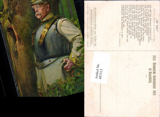487213,Künstler Ak Ludwig Fahrentrog Otto v. Bismarck Adel Monarchie