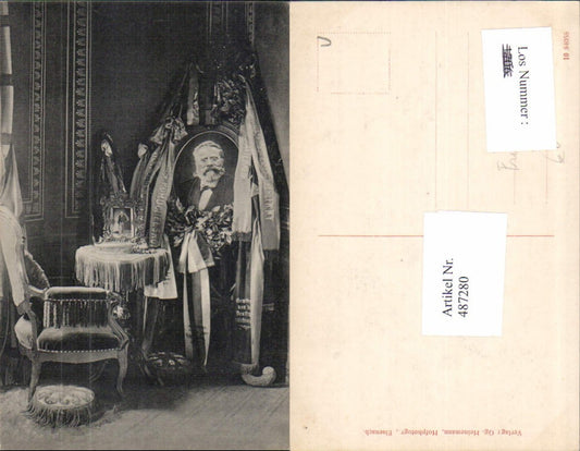 487280,Dichter Fritz Reuter Portrait Schleifen Bildnis Kunst Wissenschaft