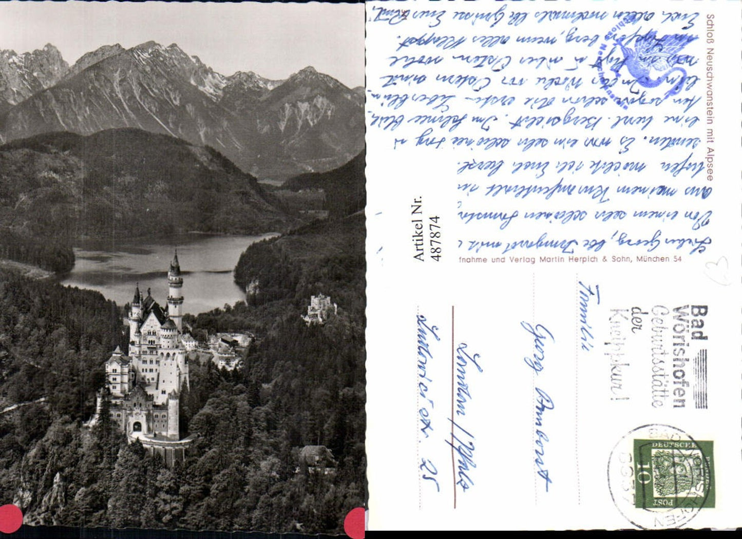 487874,Königsschloss Schloss Neuschwanstein Schwangau m. Alpsee