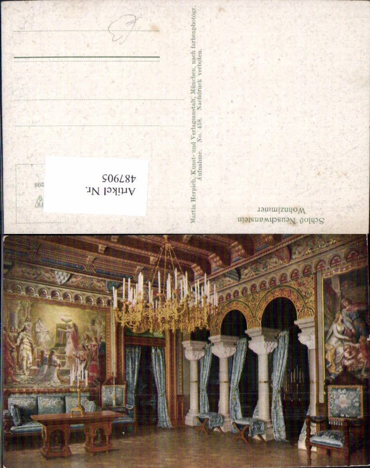 487905,Königsschloss Neuschwanstein Innenansicht Wohnzimmer