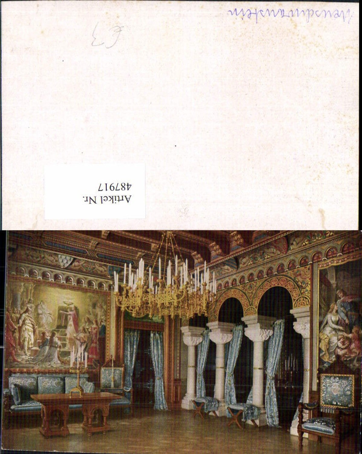 487917,Königsschloss Neuschwanstein Innenansicht Wohnzimmer II