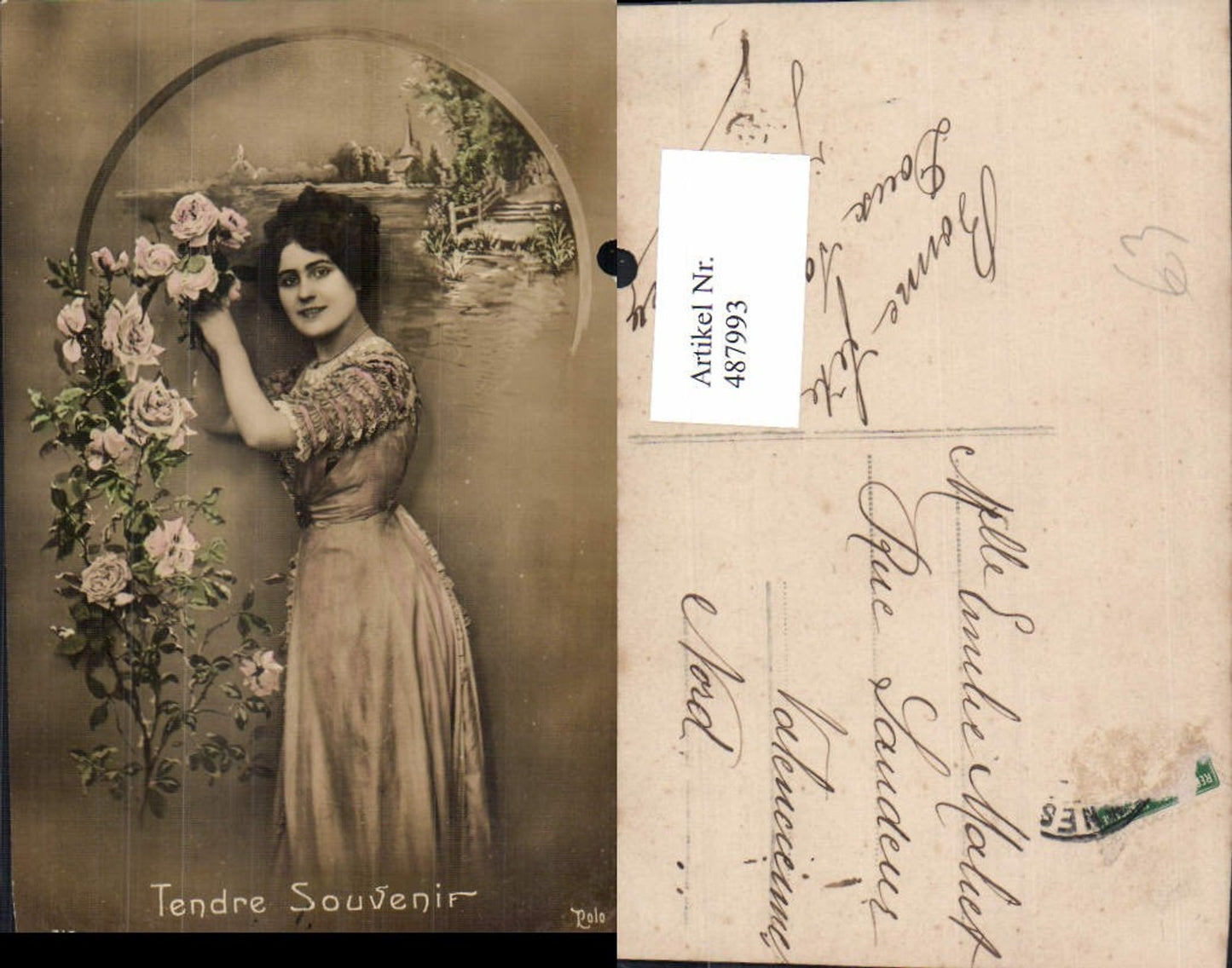 487993,Frau Lockenkopf Rosen Blumen Tendre Souvenir