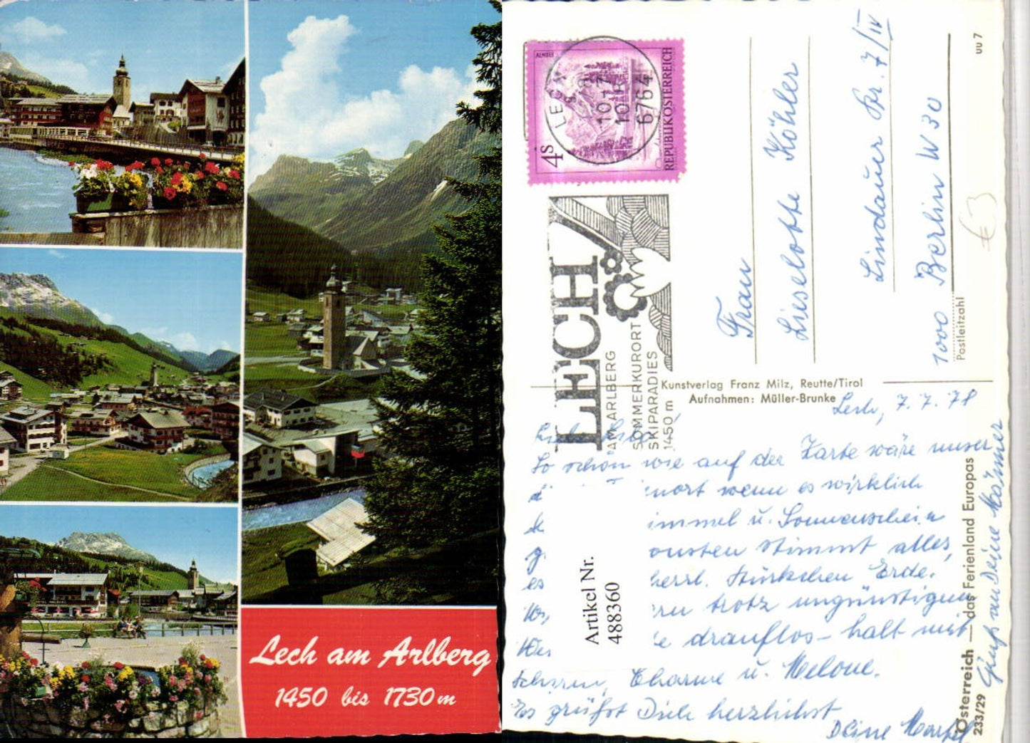 Alte Ansichtskarte – Old Postcard