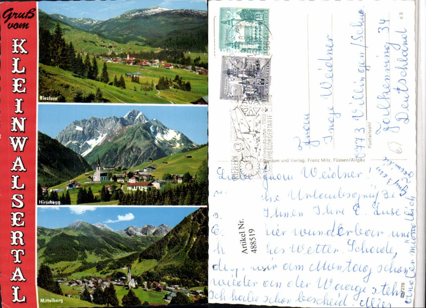 Alte Ansichtskarte – Old Postcard