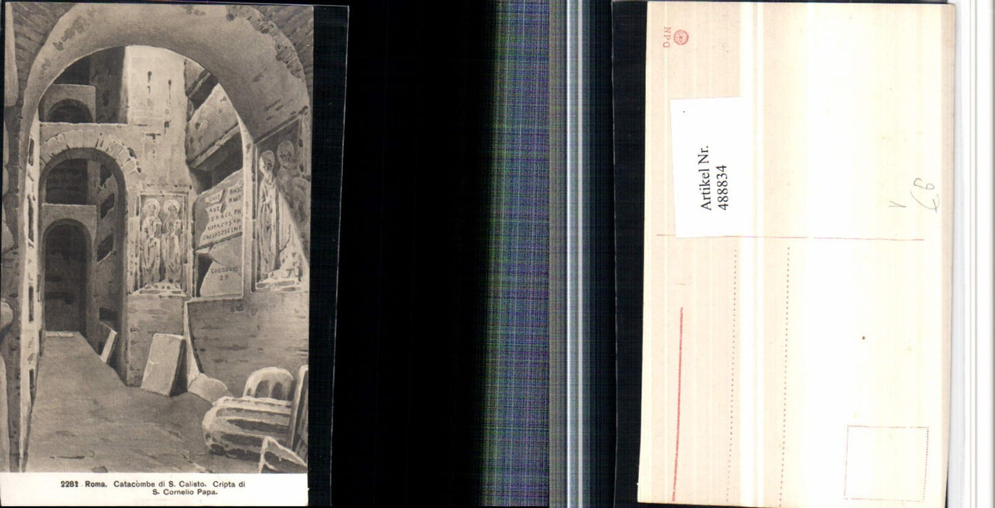 488834,Roma Rom Catacombe S. Calisto Cripta S. Cornelio Papa Krypta pub NPG 2282