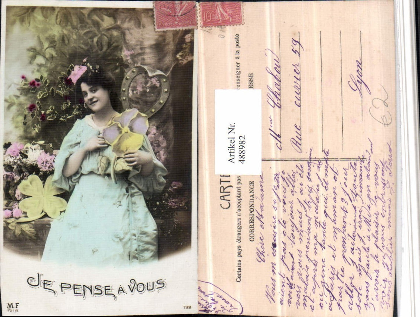 488982,Je Pense a Vous Frau Blumen Hufeisen