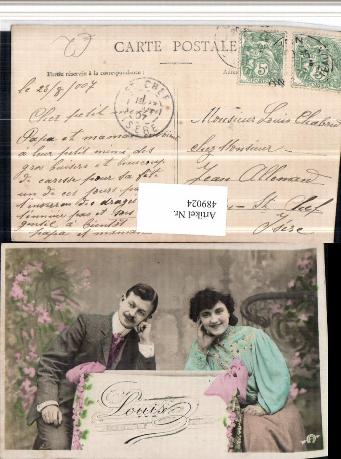 489024, Louis Love Couple Suit Sign