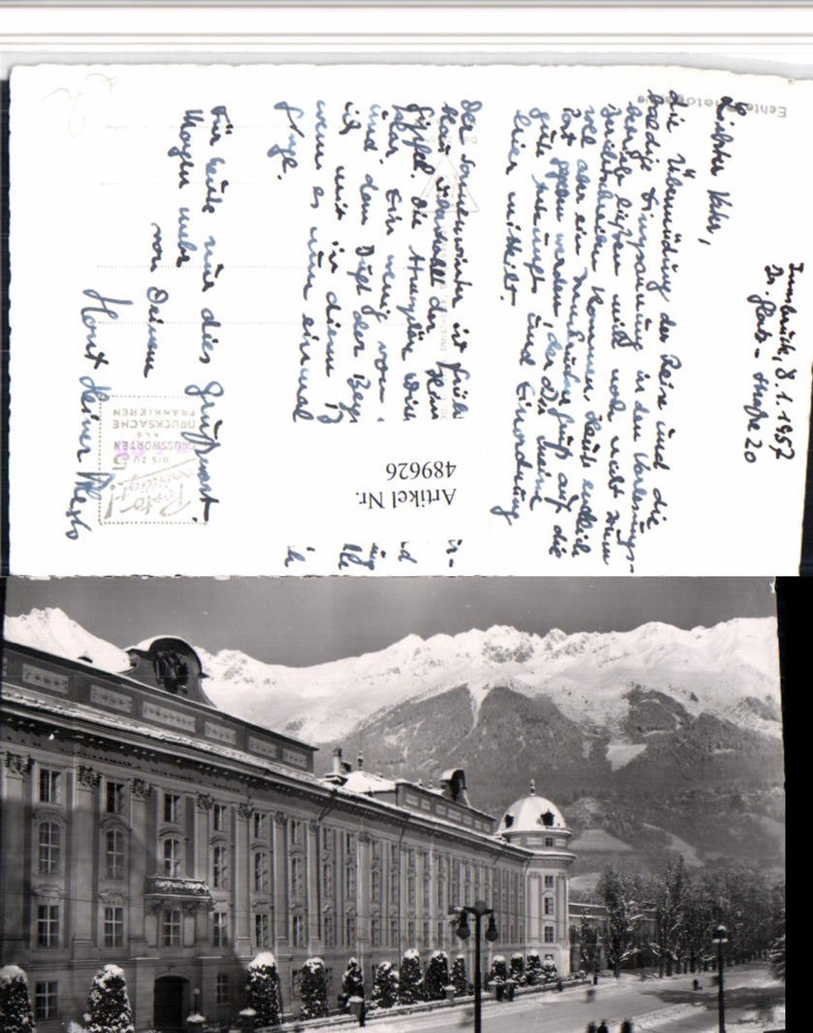 Alte Ansichtskarte – Old Postcard