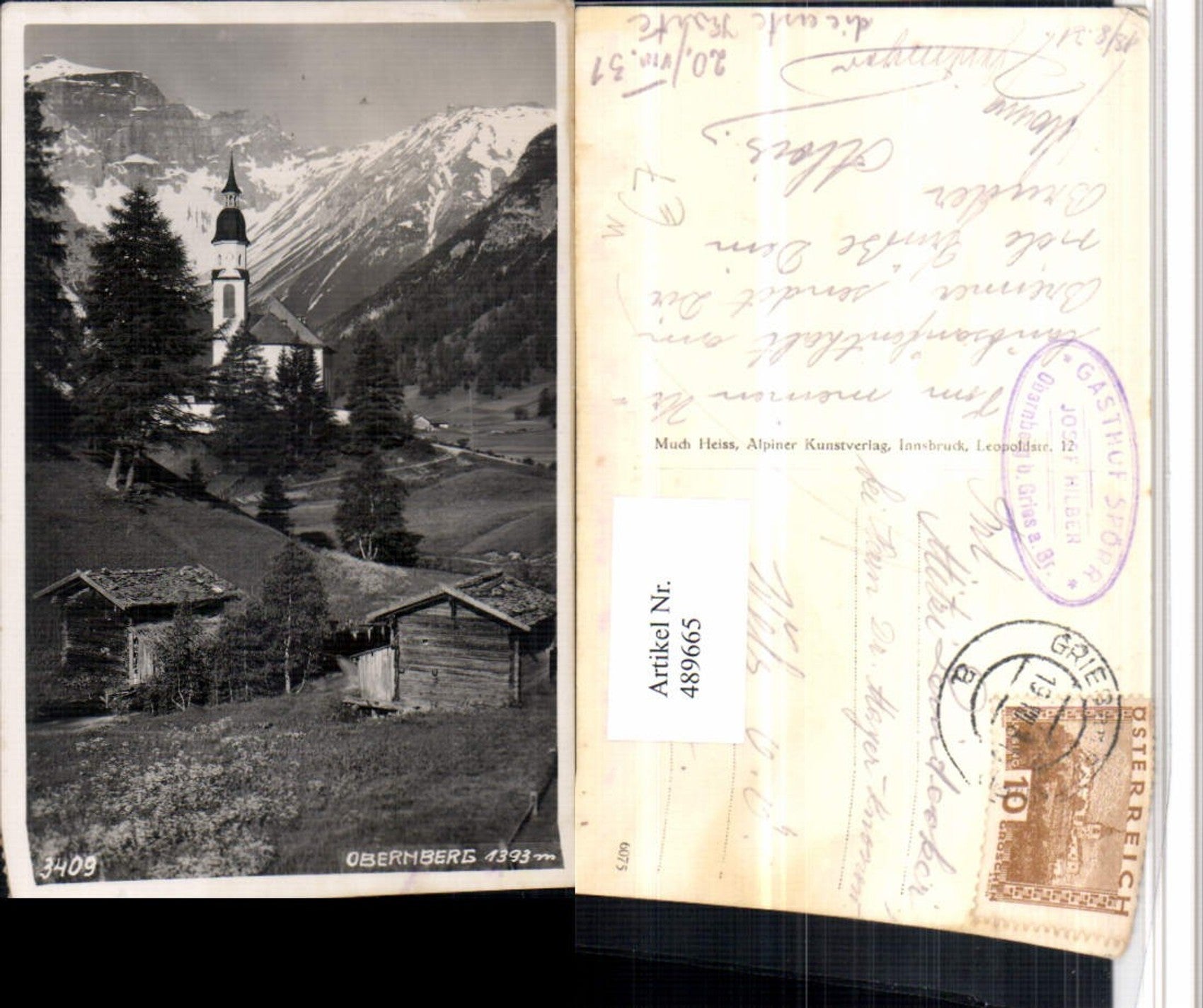 Alte Ansichtskarte – Old Postcard