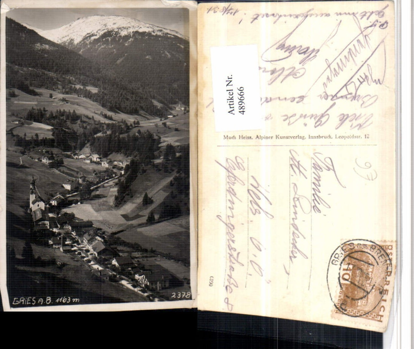 Alte Ansichtskarte – Old Postcard