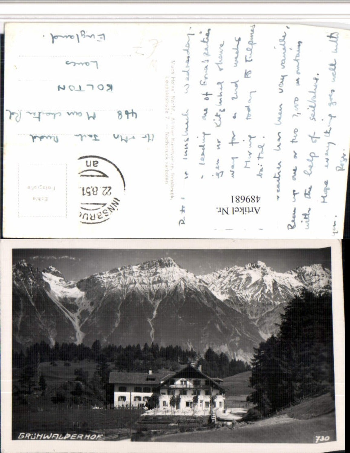 Alte Ansichtskarte – Old Postcard