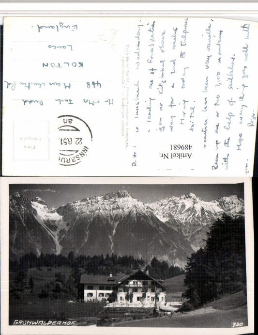 Alte Ansichtskarte – Old Postcard