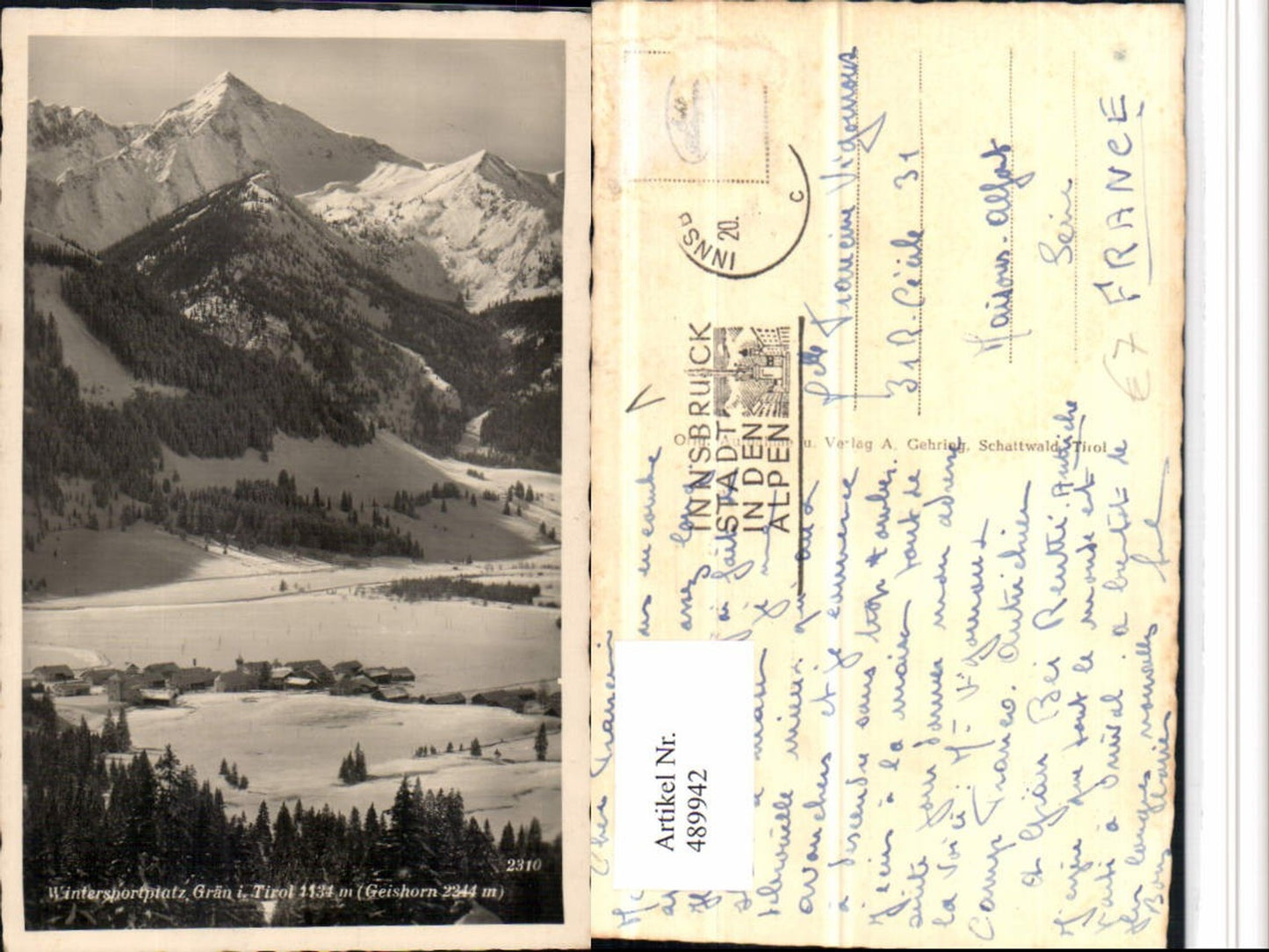 Alte Ansichtskarte – Old Postcard