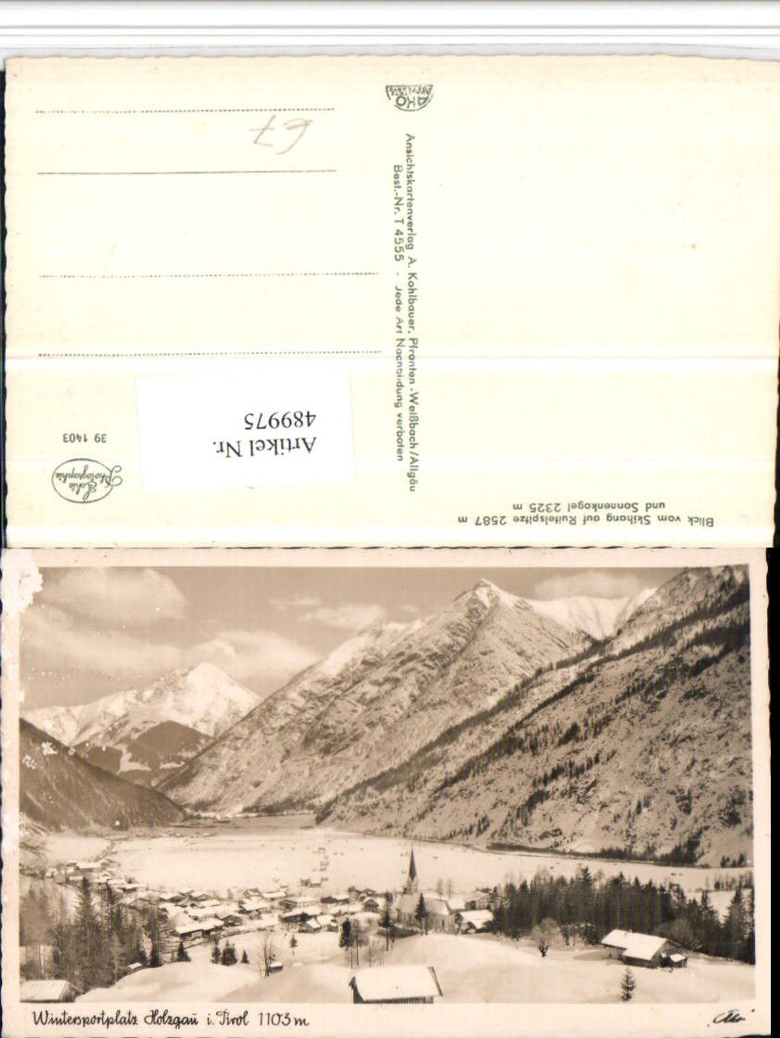 Alte Ansichtskarte – Old Postcard
