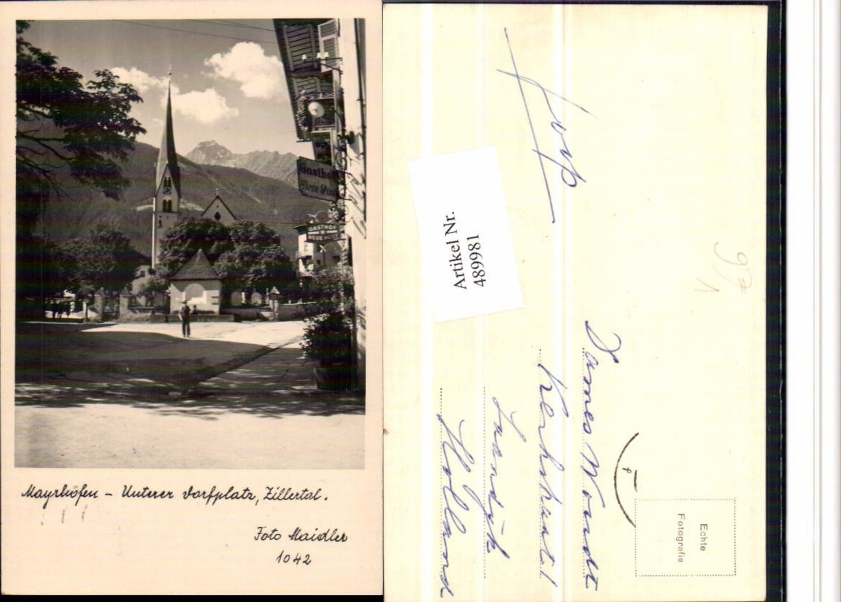 Alte Ansichtskarte – Old Postcard