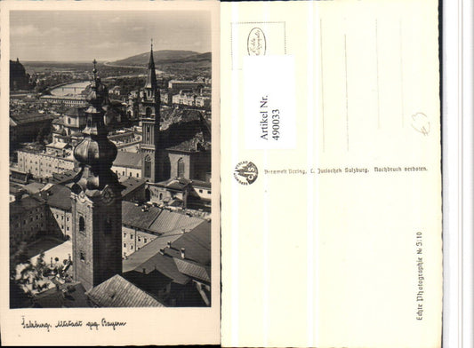 490033,Salzburg Teilansicht Altstadt geg. Bayern