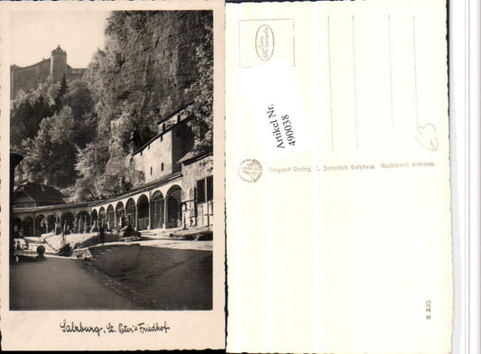 490038,Salzburg St. Peters Friedhof m. Festung