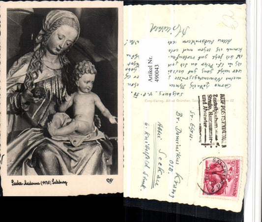 490043,Salzburg Pacher Madonna Statue pub Cosy