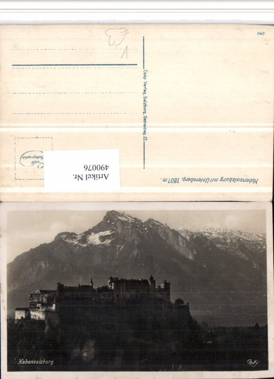 490076,Salzburg Festung Hohensalzburg m. Untersberg Bergkulisse pub Cosy 340