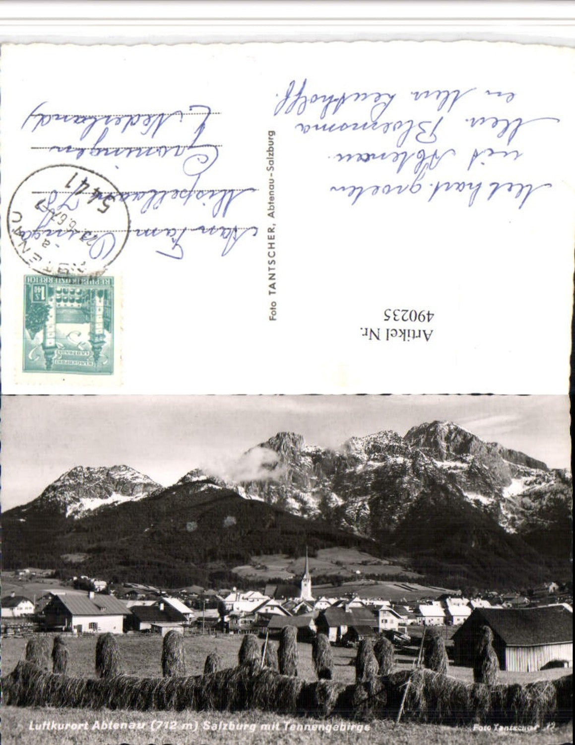 490235,Abtenau Totale m. Tennengebirge Bergkulisse