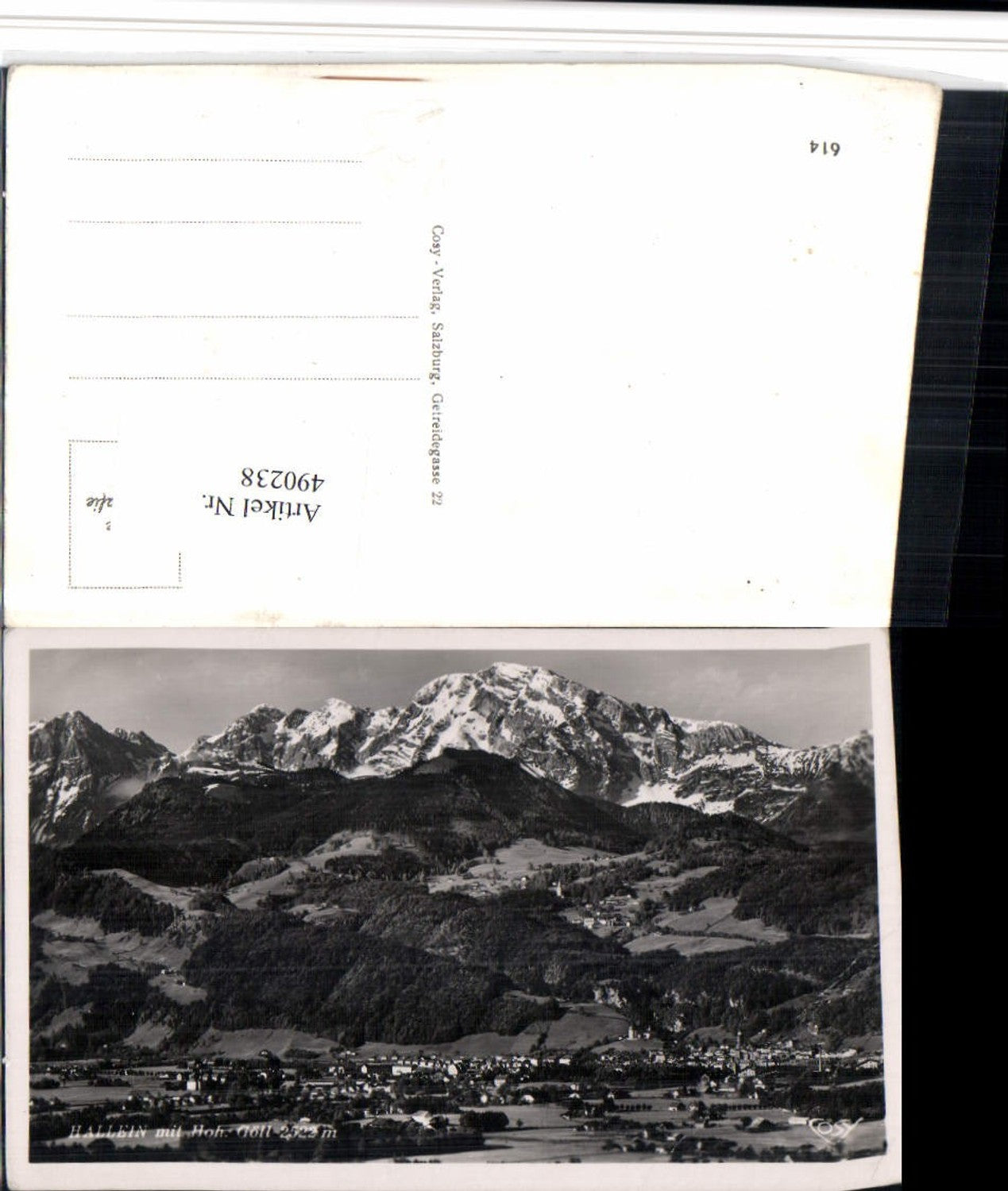 490238,Hallein Totale m. Hohen Göll Bergkulisse pub Cosy