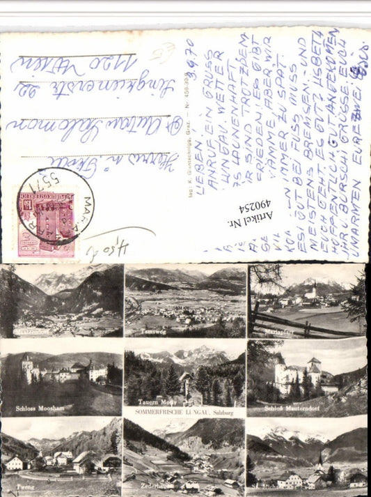 490254,Lungau Tamsweg Mariapfarr Mauterndorf Totale Mehrbildkarte