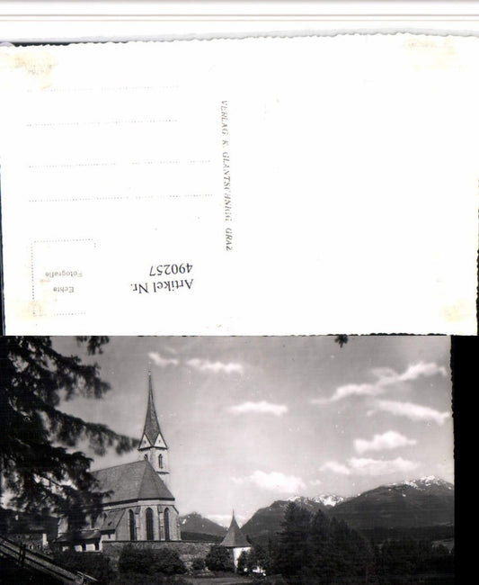 490257,St. Leonhard b. Tamsweg Kirche Bergkulisse