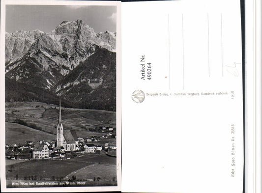 490264,Alm b. Saalfelden am Steinernen Meer Totale Bergkulisse