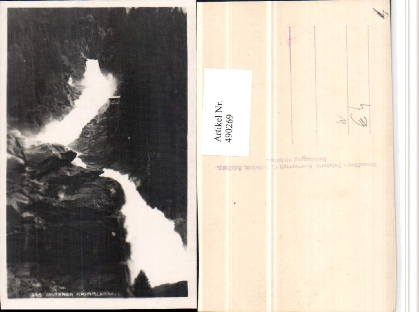 490269,Unterer Krimmlerfall Wasserfall b. Krimml