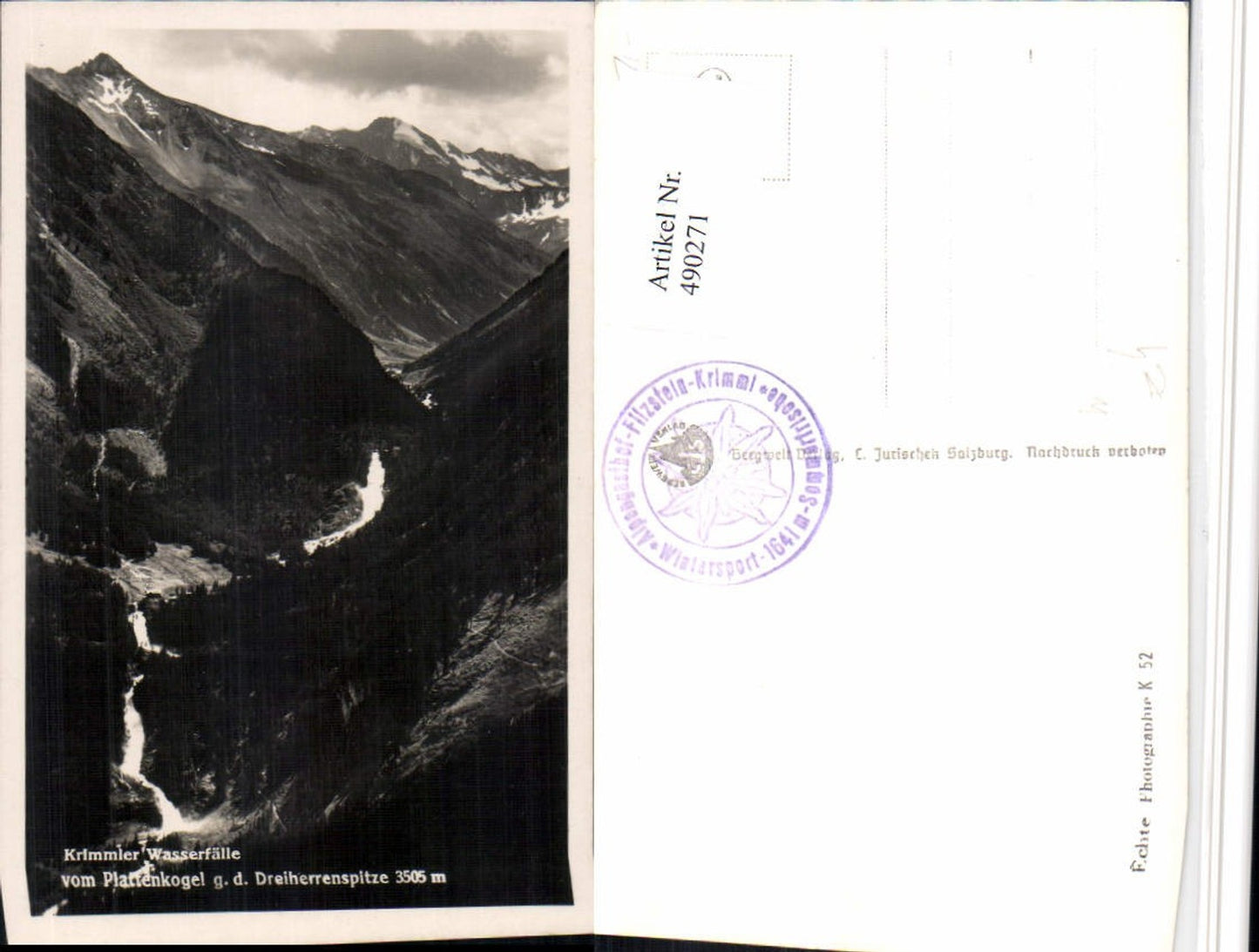 490271,Krimmler Wasserfälle b. Krimml Bergkulisse