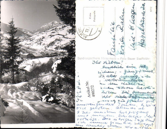 490272,Alm b. Saalfelden Bergkulisse Winterbild