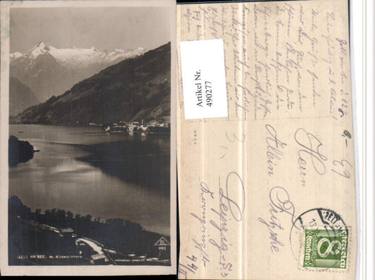 490277,Zell am See Teilansicht m. Kitzsteinhorn Bergkulisse
