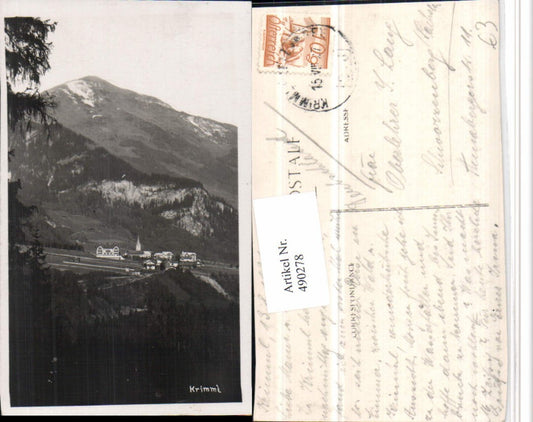 490278,Krimml Totale Bergkulisse