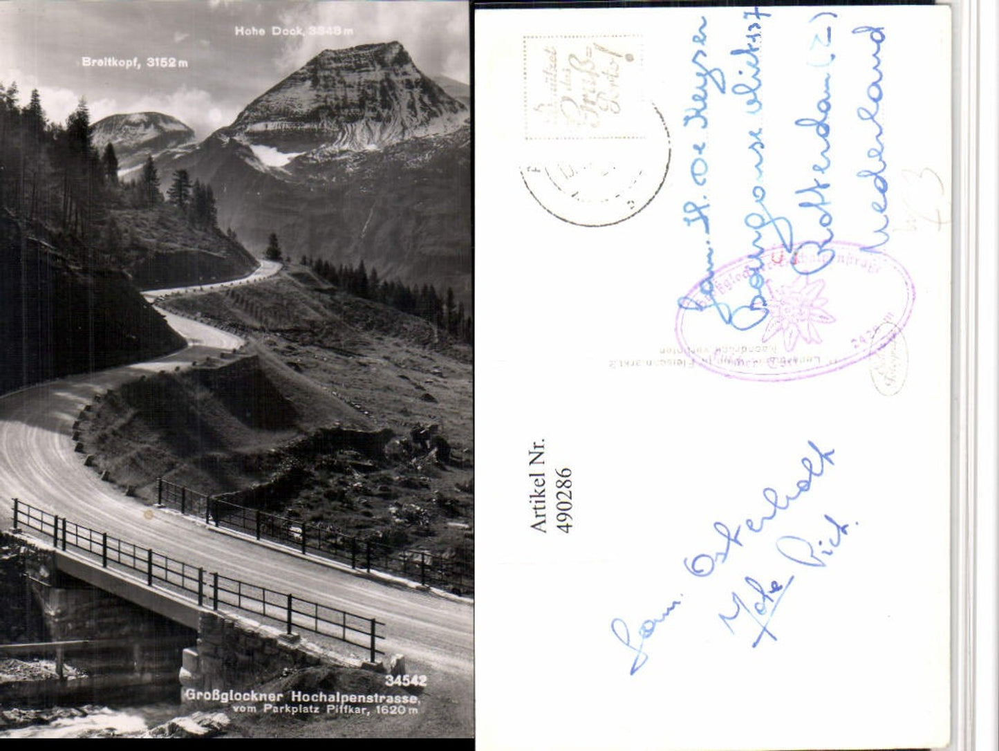 490286,Großglockner Hochalpenstraße b. Fusch vom Piffkar Bergkulisse