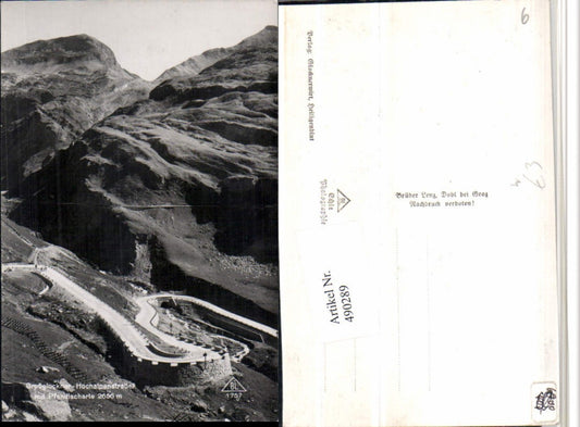 490289,Großglockner Hochalpenstraße b. Fusch m. Pfandlscharte Bergkulisse