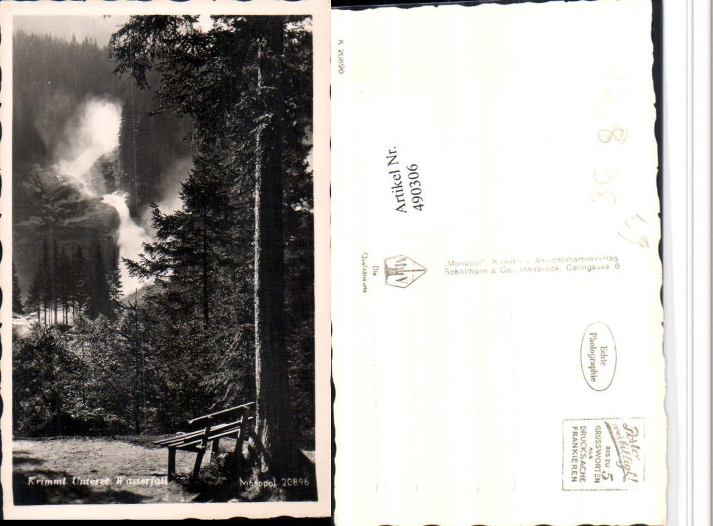 490306,Krimml Unterer Wasserfall