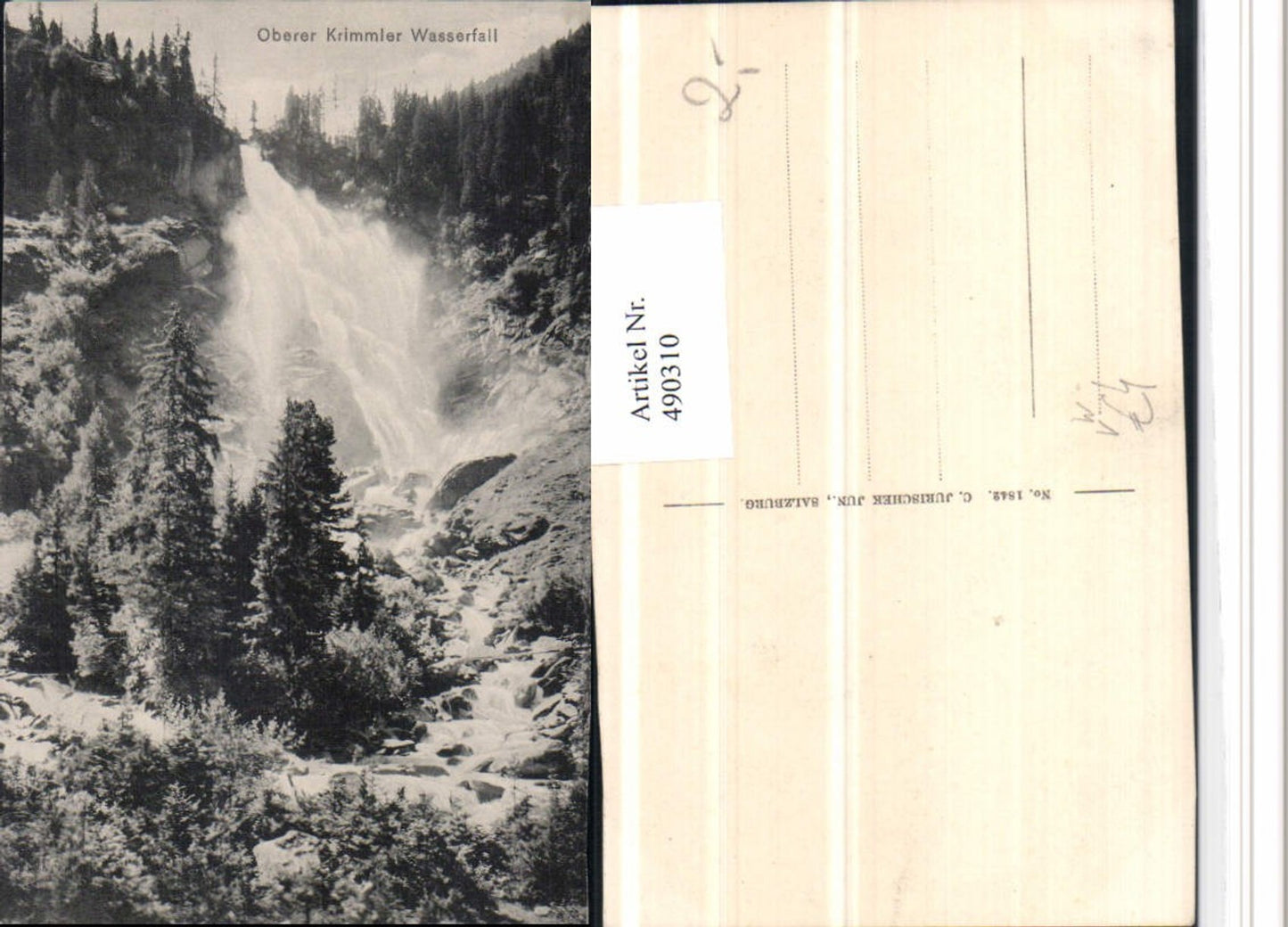 490310,Oberer Krimmler Wasserfall b. Krimml pub C. Jurischek 1842