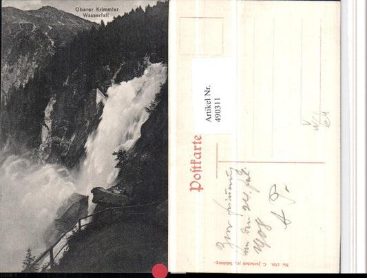 490311,Oberer Krimmler Wasserfall b. Krimml pub C. Jurischek 1709