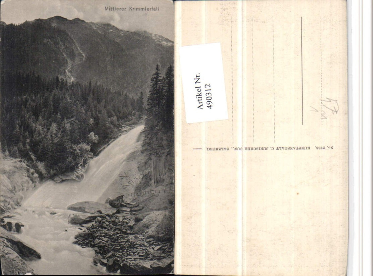 490312,Mittlerer Krimmlerfall Wasserfall b. Krimml pub C. Jurischek 2186
