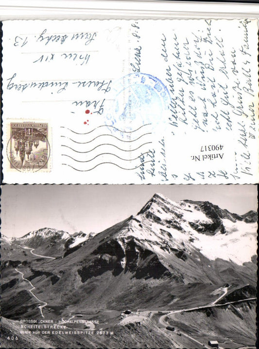 490317,Großglockner Hochalpenstraße Scheitelstrecke b. Fusch Bergkulisse