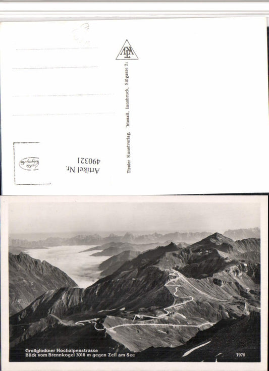 490321,Großglockner Hochalpenstraße Brennkogel geg. Zell am See Bergkulisse