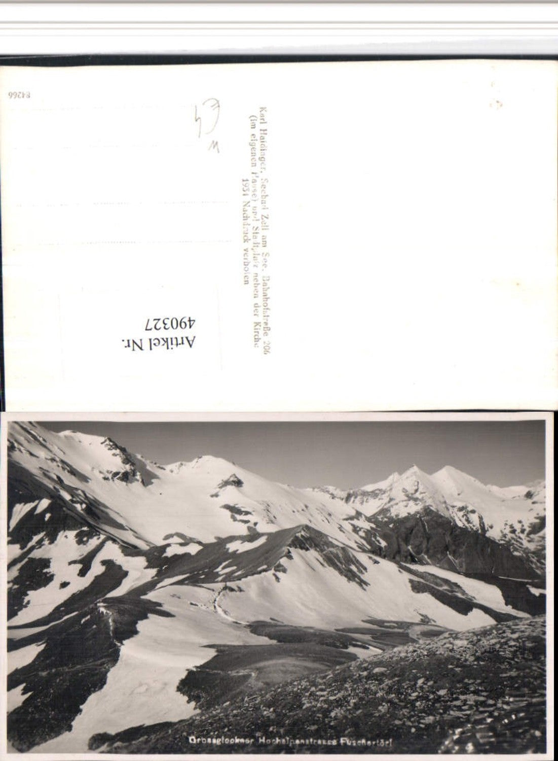 490327,Großglockner Hochalpenstraße Fuschertörl b. Fusch Bergkulisse