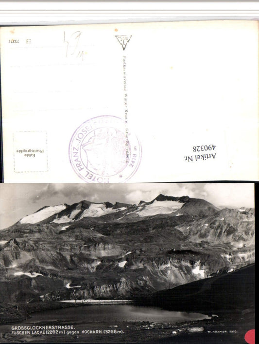 490328,Großglocknerstraße Fuscher Lacke b. Fusch Bergkulisse