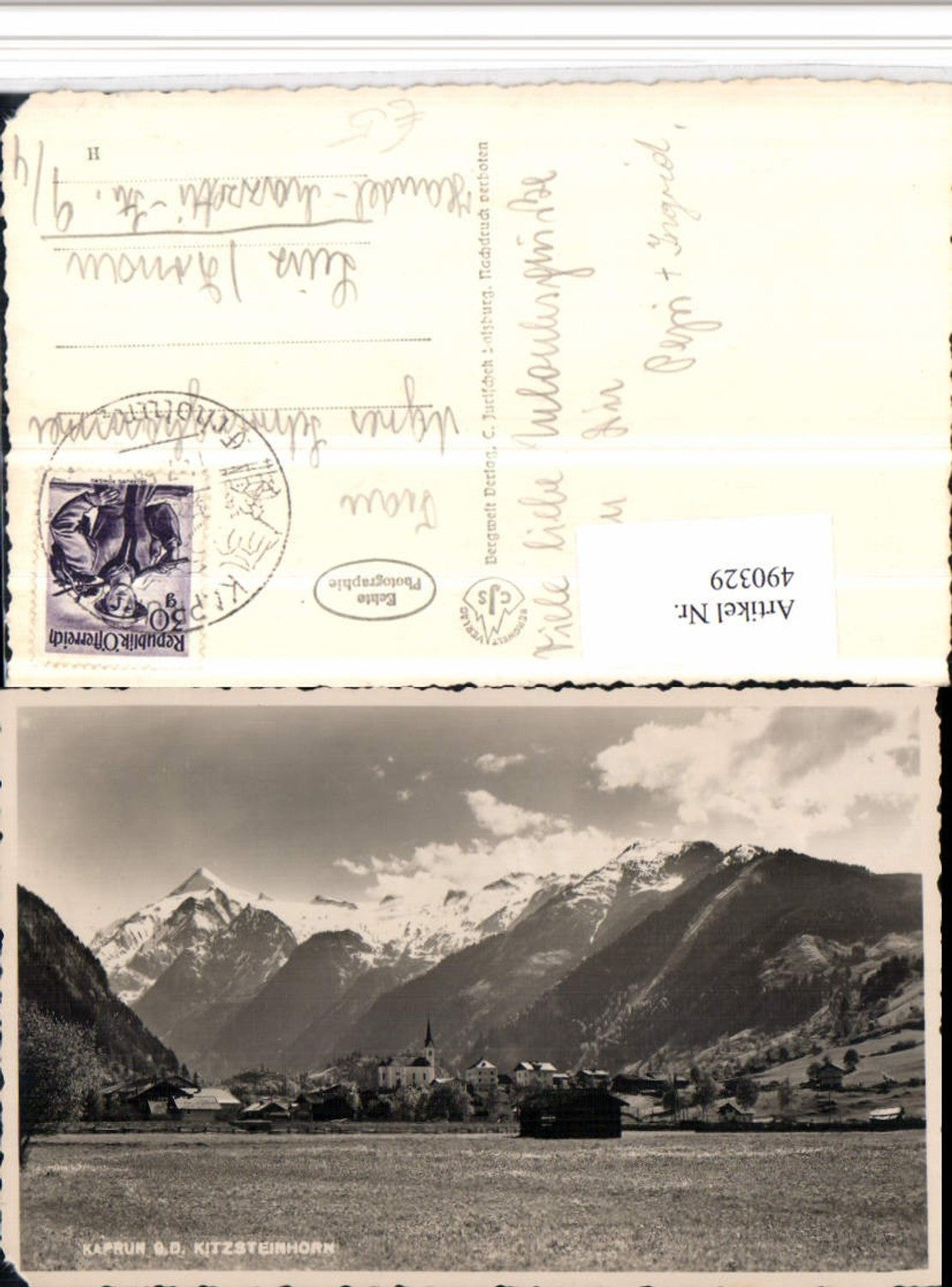 490329,Kaprun Totale geg. Kitzsteinhorn Bergkulisse